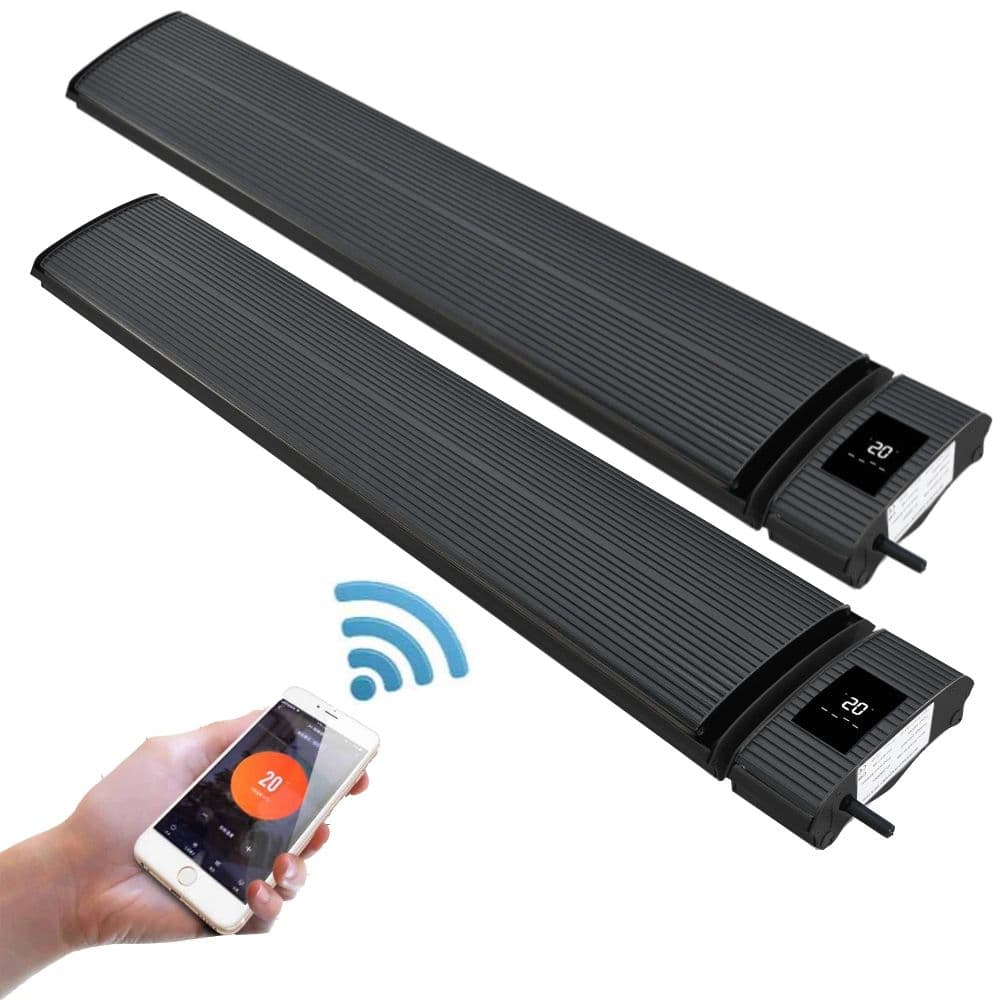 RADtec E15rw 44" WiFi Smart Controlled Zero Light Patio Heater (1500W/110V)