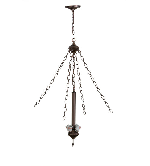 Meyda Lighting 10382 Victorian Revival 4 Light Inverted Pendant Hardware