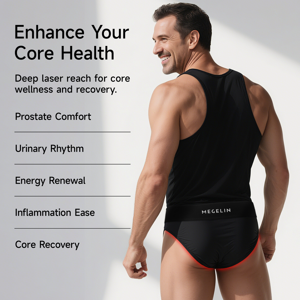 Megelin VitaLux Laser+LED Therapy Wear for Men