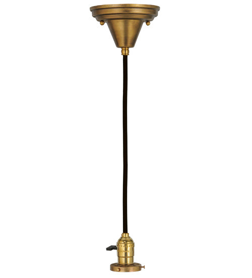 Meyda Lighting 145207 CLOTH COVERED PADDLE SOCKET HANGER 2.25