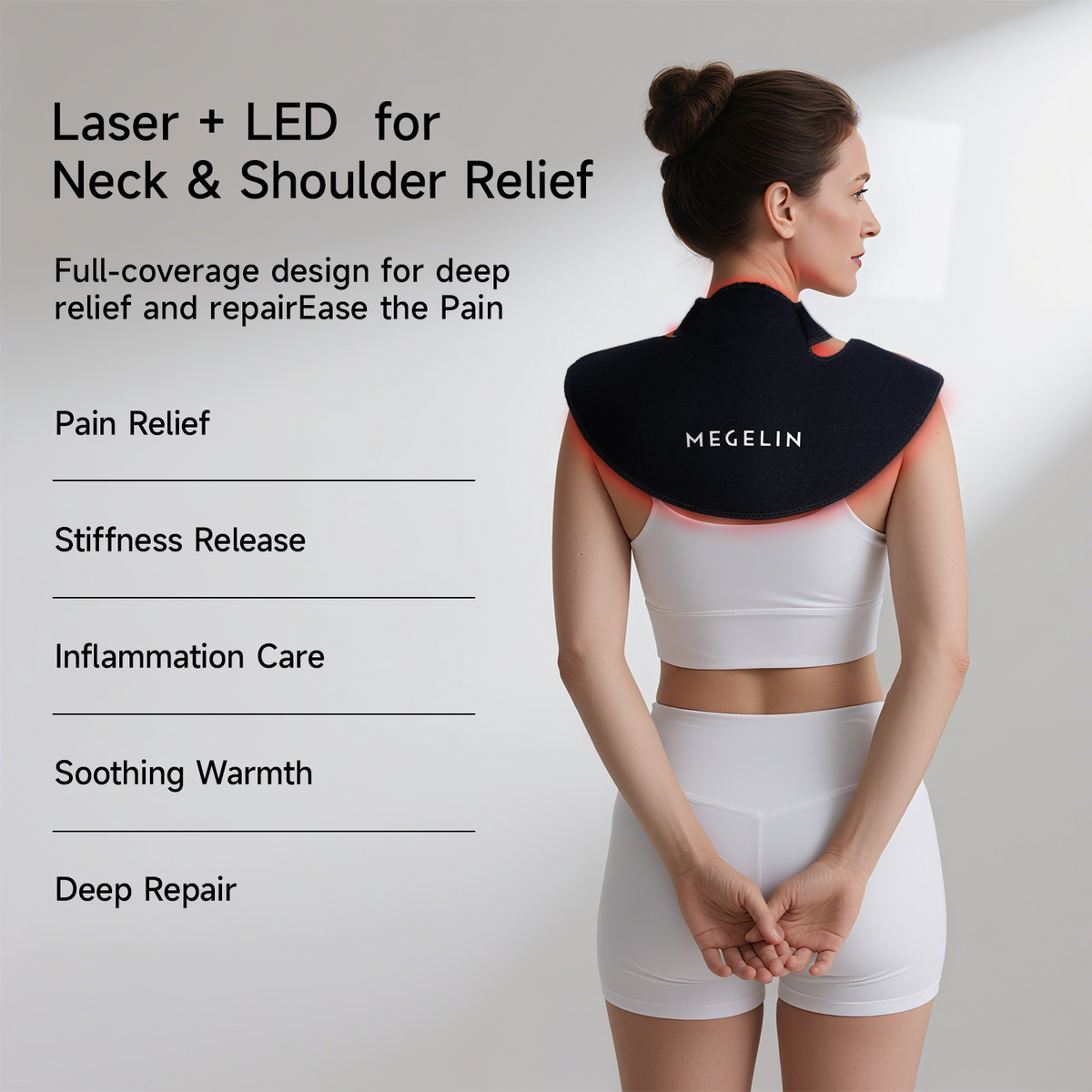 Megelin WrapLux Laser+LED Wear For Neck & Shoulder