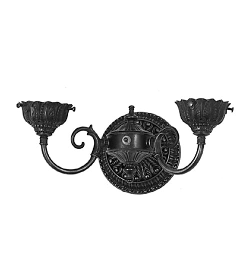 Meyda Lighting 22867 2 S-ARM SCONCE/FANCY FTTR/ROTARY SWITCH