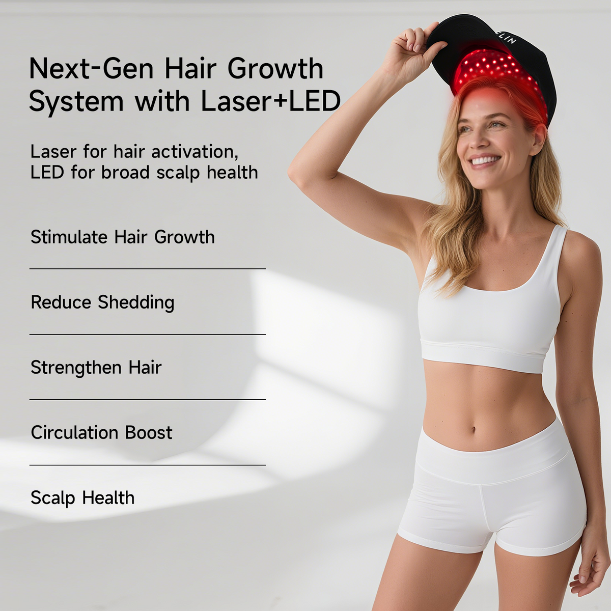 Megelin GrowLux Laser+LED Cap