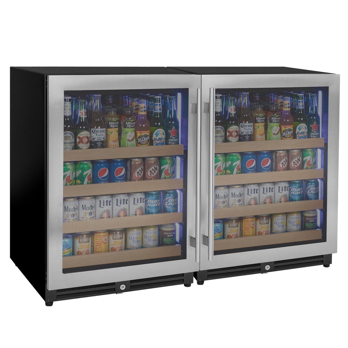 Allavino BF 2X-VSBC24L-SS Reserva Series Stainless Steel Side-by-Side Beverage Center
