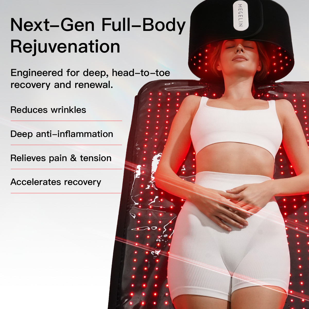 Megelin LASER&LED Light Therapy Mat