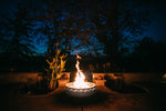 Fire Pit Art Fire Surfer Match Lit NG