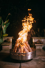 Fire Pit Art Fire Surfer Match Lit NG