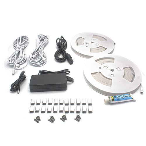 PROSAUNAS Universal Sauna Light Kit with Two 10-Ft Flexible LED Strips 10FT ON/OFF WHITE LIGHT