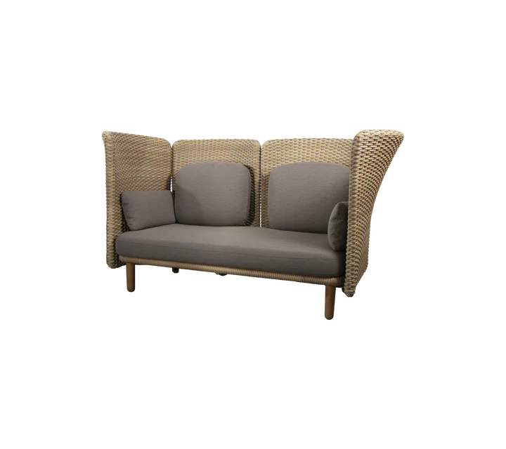 Cane-line Arch 2-seater sofa w/high arm/backrest