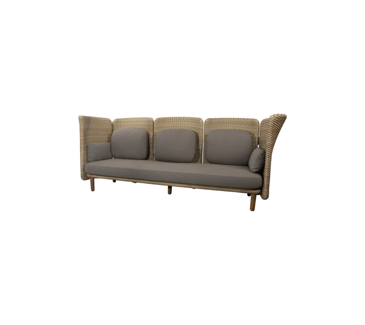 Cane-line Arch 3-seater sofa w/high arm/backrest
