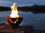 Fire Pit Art Antlers Wood Burning