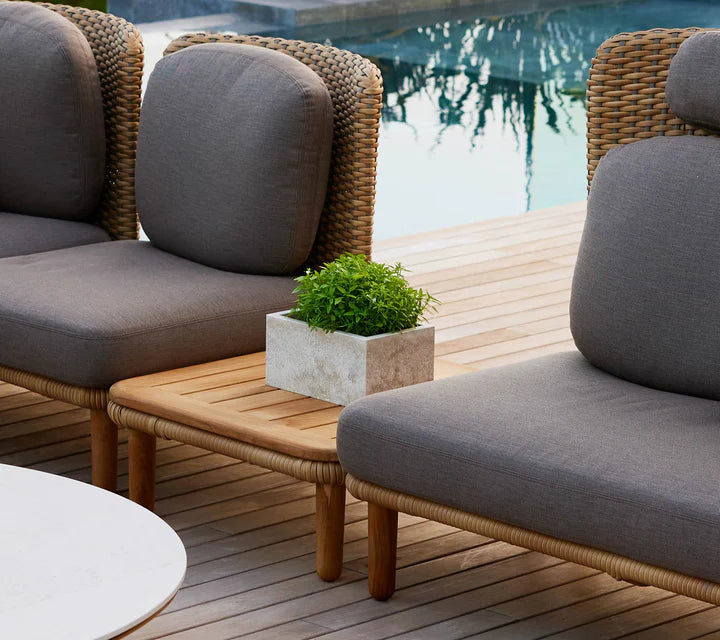 Cane-line Arch coffee table w/teak table top