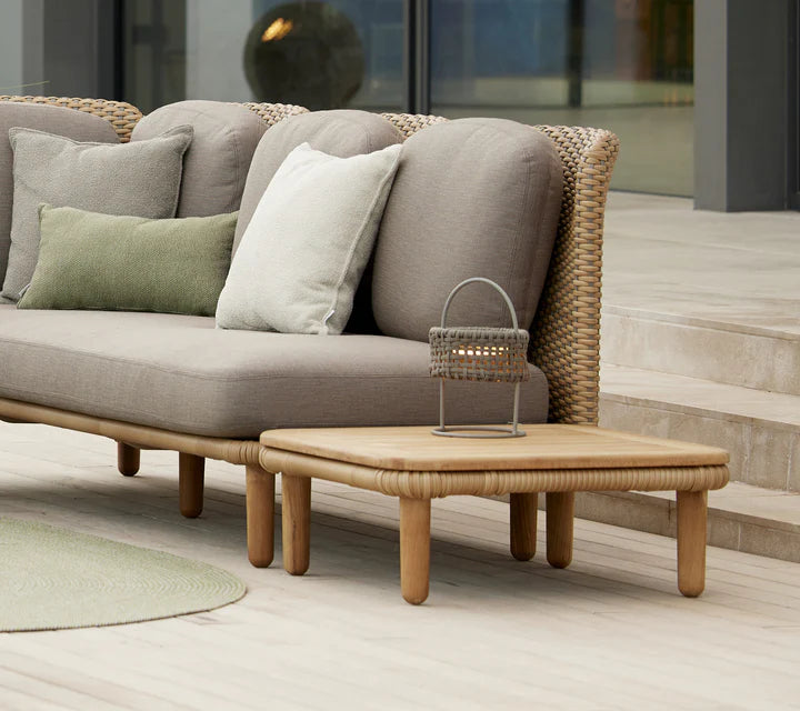Cane-line Arch coffee table w/teak table top