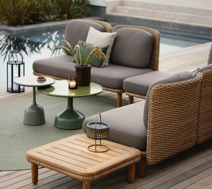 Cane-line Arch coffee table w/teak table top