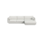 Cane-line Bloom 2-seater sofa with chaise longue, left and plinth