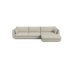 Cane-line Bloom 2-seater sofa with chaise longue, left and plinth