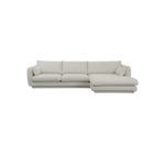 Cane-line Bloom 2-seater sofa with chaise longue, left and plinth