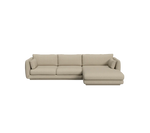 Cane-line Bloom 2-seater sofa with chaise longue, left and plinth