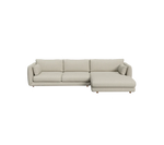 Cane-line Bloom 2-seater sofa with chaise longue, left and teak legs