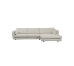 Cane-line Bloom 2-seater sofa with chaise longue, left and teak legs