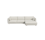 Cane-line Bloom 2-seater sofa with chaise longue, left and teak legs