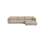 Cane-line Bloom 2-seater sofa with chaise longue, left and teak legs