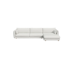 Cane-line Bloom 3-seater sofa with chaise longue, left and teak legs