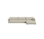 Cane-line Bloom 3-seater sofa with chaise longue, left and teak legs