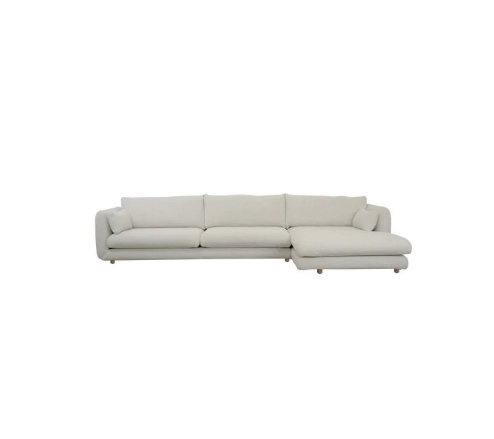 Cane-line Bloom 3-seater sofa with chaise longue, left and teak legs