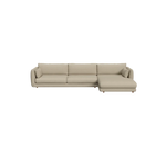 Cane-line Bloom 3-seater sofa with chaise longue, left and teak legs