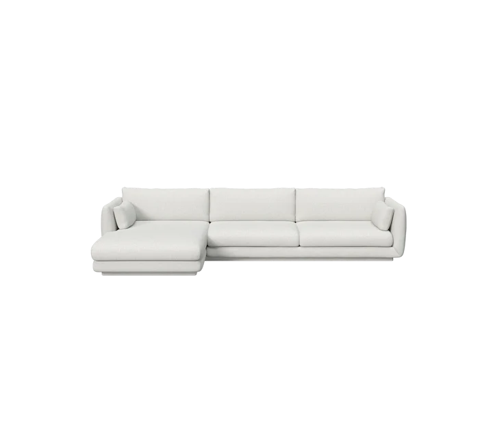 Cane-line Bloom 3-seater sofa with chaise longue, right and plinth