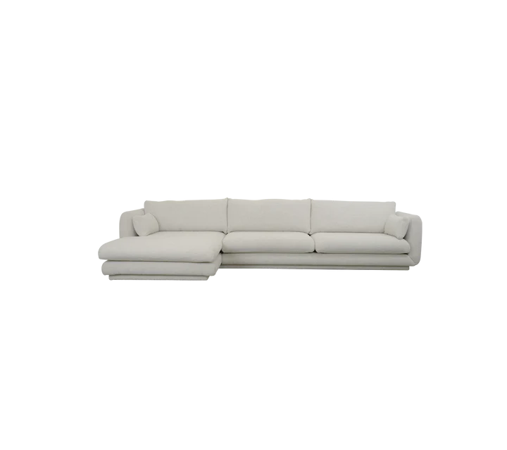 Cane-line Bloom 3-seater sofa with chaise longue, right and plinth