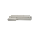 Cane-line Bloom 3-seater sofa with chaise longue, right and plinth