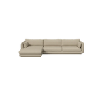 Cane-line Bloom 3-seater sofa with chaise longue, right and plinth