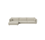 Cane-line Bloom 3-seater sofa with chaise longue, right and teak legs