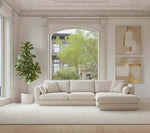 Cane-line Bloom 2-seater sofa with chaise longue, left and plinth