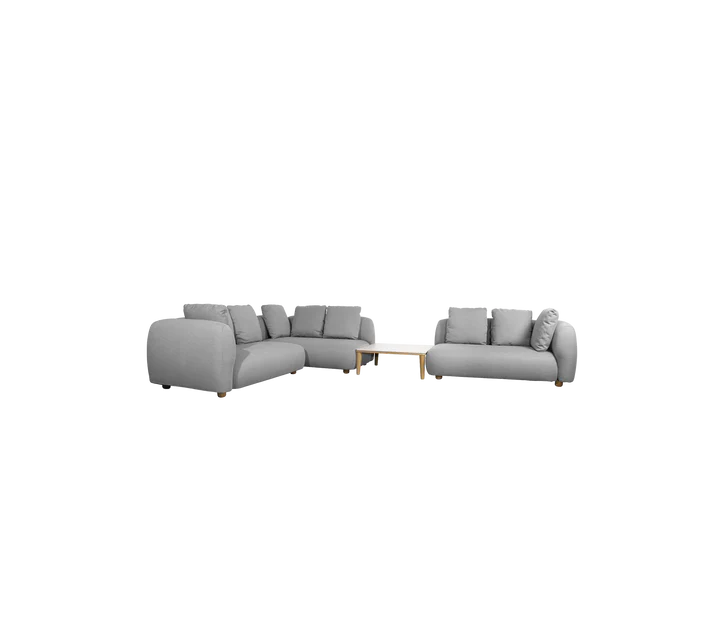 Cane-line Capture corner sofa w/table & chaise lounge
