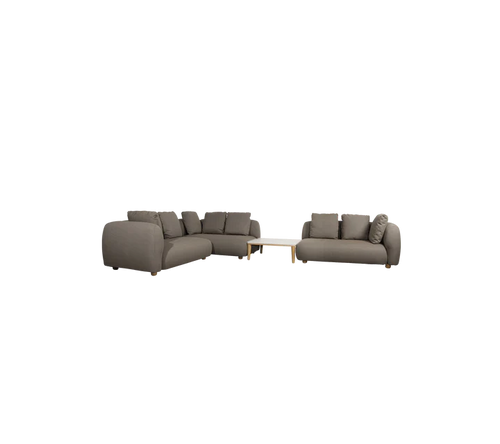 Cane-line Capture corner sofa w/table & chaise lounge