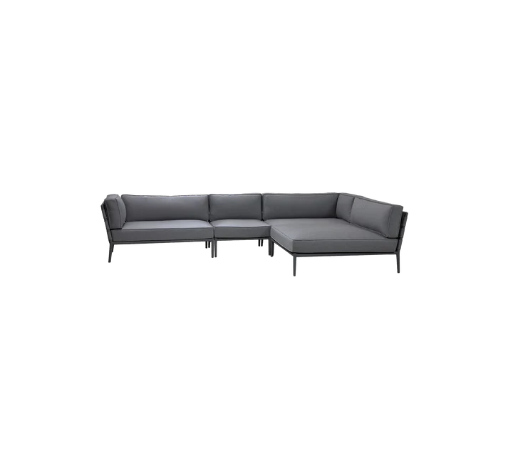 Cane-line Conic modular corner sofa with daybed
