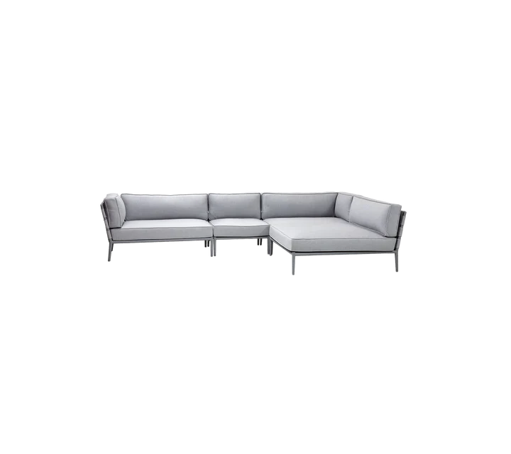 Cane-line Conic modular corner sofa with daybed