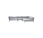 Cane-line Conic modular corner sofa with daybed