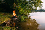 Fire Pit Art Fleur de Lis Match Lit NG