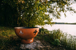 Fire Pit Art Fleur de Lis Match Lit NG