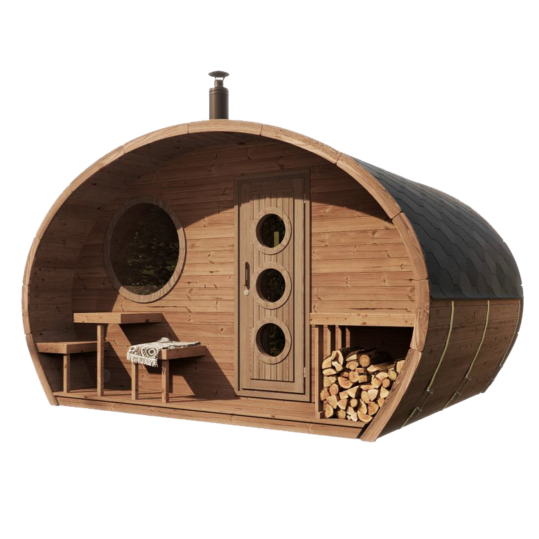 SaunaLife Model G11 Outdoor Home Sauna Kit Garden-Series Outdoor Home Sauna Kit -2 Room Sauna - Up to 8 Persons