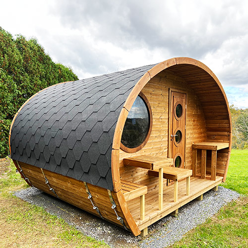 SaunaLife Model G11 Outdoor Home Sauna Kit Garden-Series Outdoor Home Sauna Kit -2 Room Sauna - Up to 8 Persons