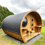 SaunaLife Model G11 Outdoor Home Sauna Kit Garden-Series Outdoor Home Sauna Kit -2 Room Sauna - Up to 8 Persons