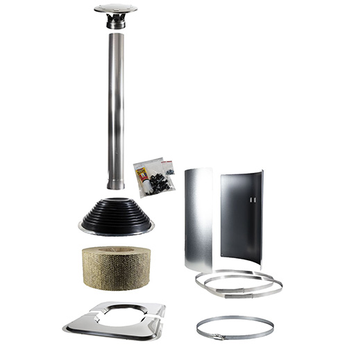 Harvia WHP-ASSYM Chimney Symmetric Accessory Kit, Stainless Steel
