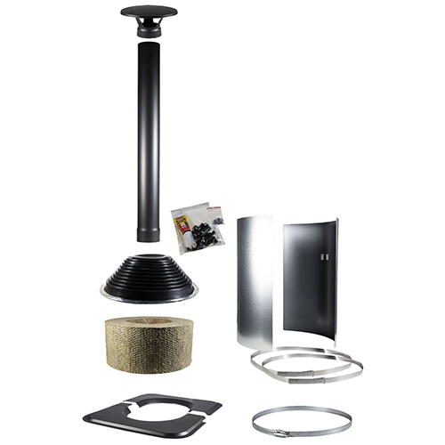 Harvia WHP-ASSYMM Chimney Symmetric Accessory Kit, Black