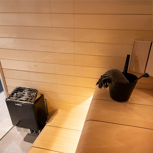 Harvia KIP60B KIP Series 6kW Sauna Heater, Built-In Controls, Black