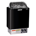 Harvia KIP60B KIP Series 6kW Sauna Heater, Built-In Controls, Black